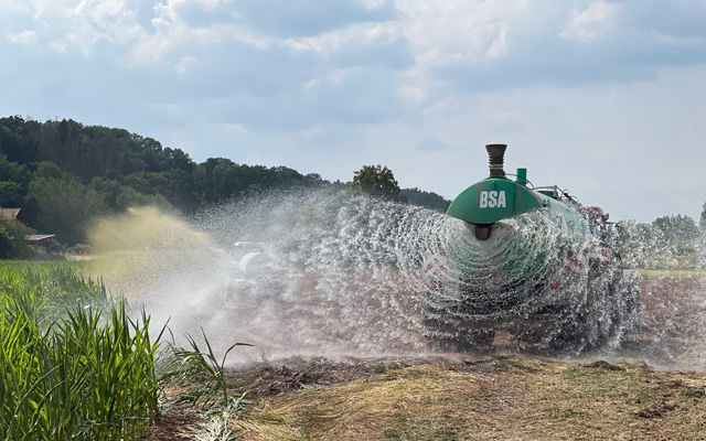 Brand in der Mainaue